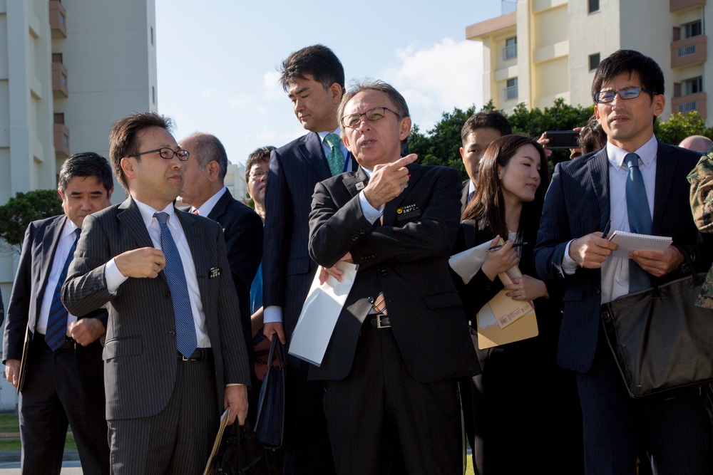 Camp Kinser and Torii Station host Okinawa Governor