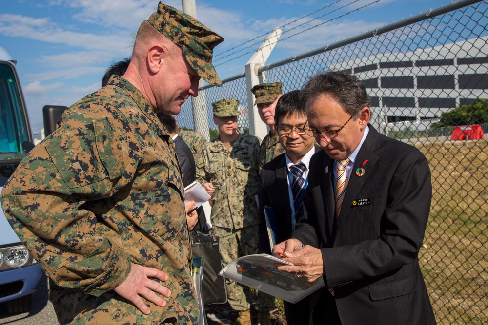 Camp Kinser and Torii Station host Okinawa Governor