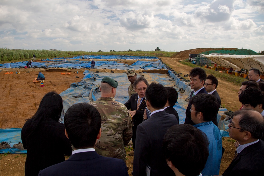 Camp Kinser and Torii Station host Okinawa Governor