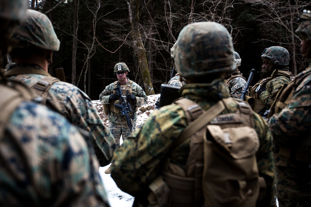 Sierra Battery conducts infantry training during Fuji HIMARS