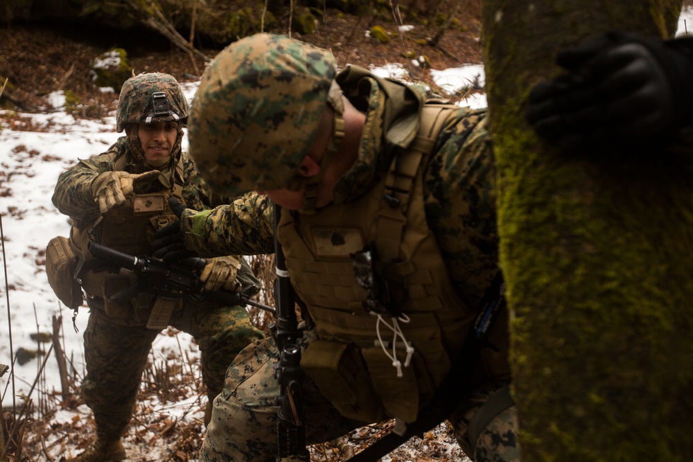 Sierra Battery conducts infantry training during Fuji HIMARS