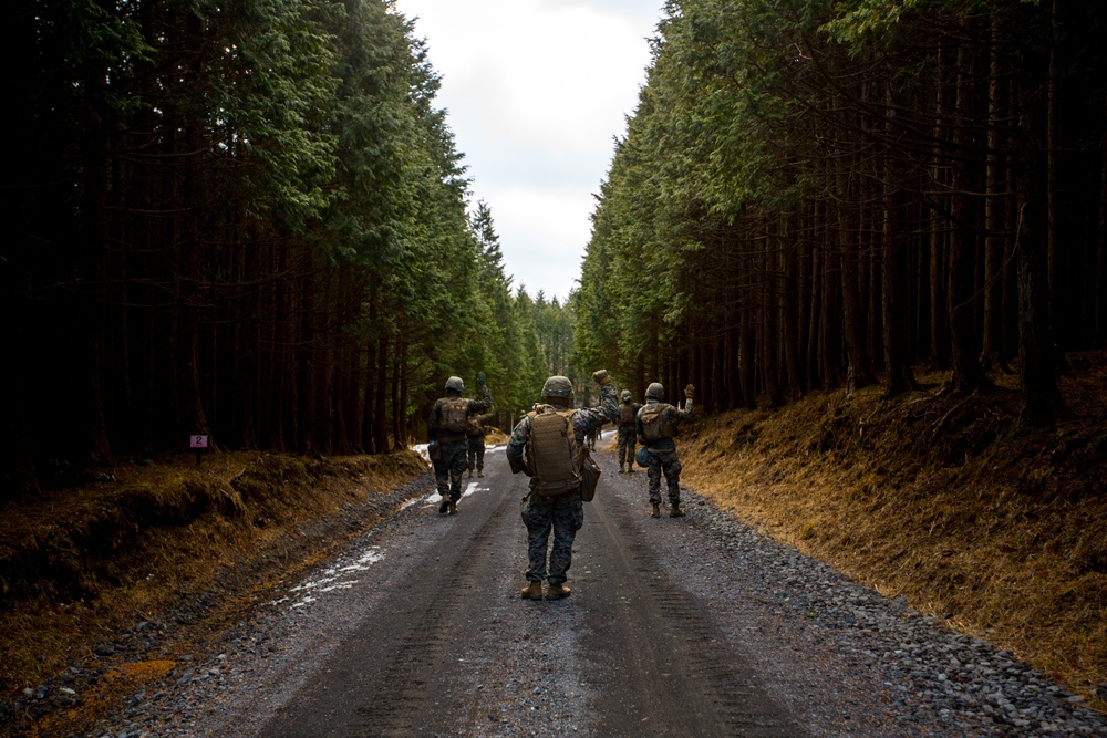 Sierra Battery conducts infantry training during Fuji HIMARS