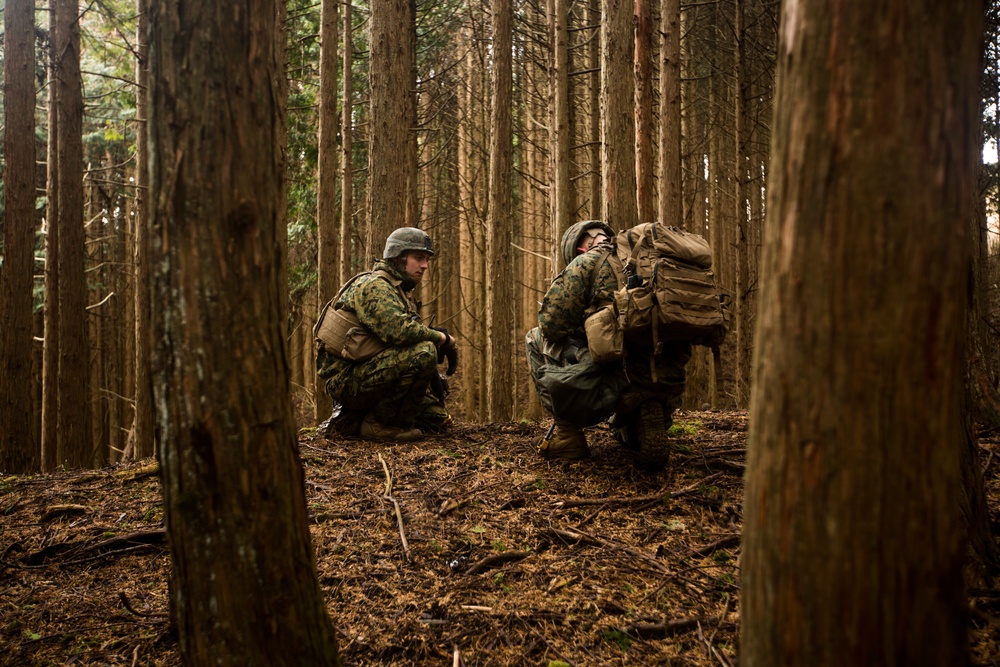 Sierra Battery conducts infantry training during Fuji HIMARS