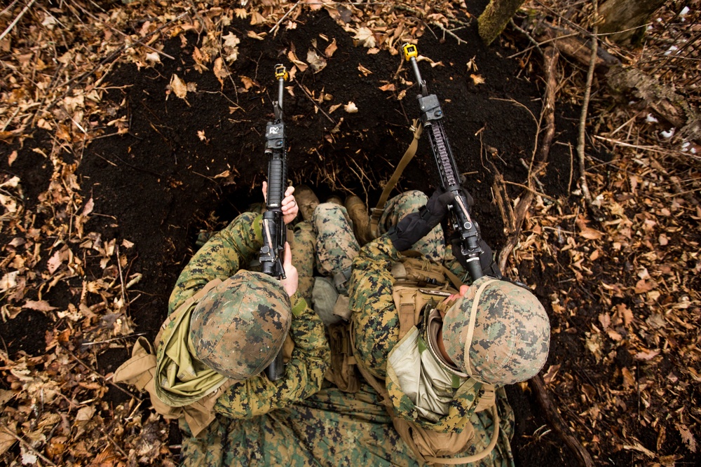 Sierra Battery conducts infantry training during Fuji HIMARS