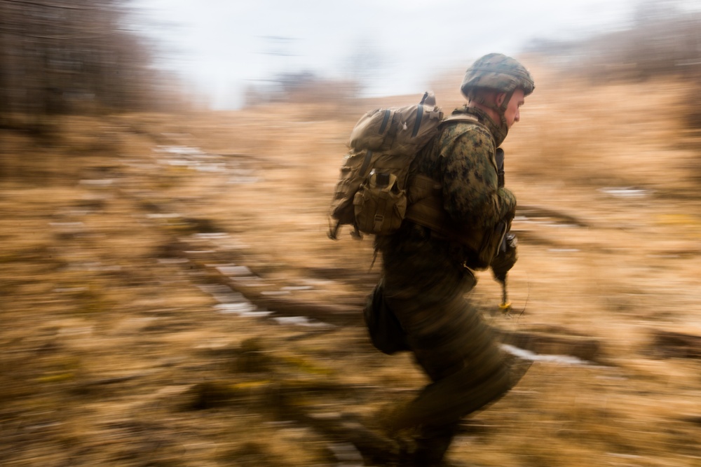 Sierra Battery conducts infantry training during Fuji HIMARS