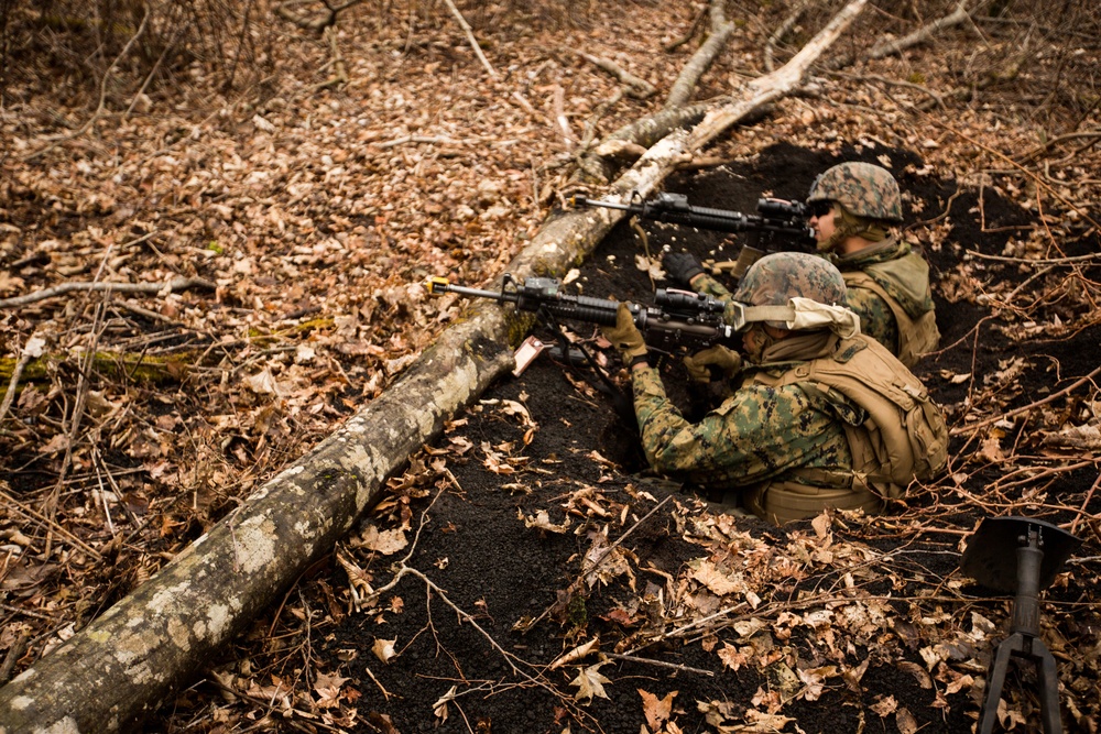 Sierra Battery conducts infantry training during Fuji HIMARS