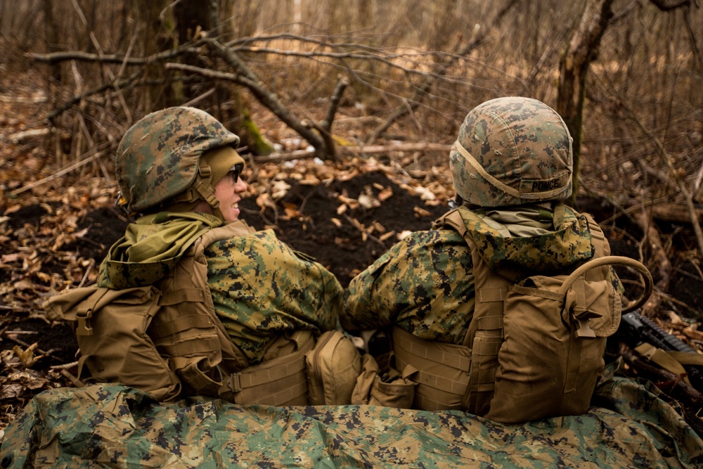 Sierra Battery conducts infantry training during Fuji HIMARS