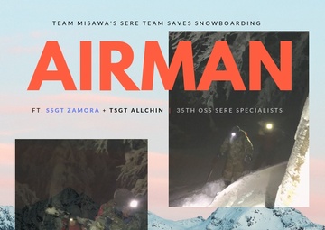 SERE team displays wingmanship, saves snowboarding Airman