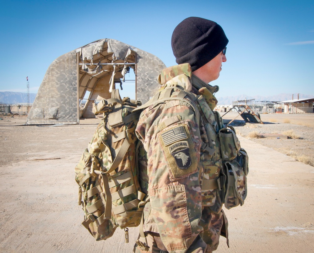 CW3 Cutright Conducts Battlefield Circulation In Afghanistan