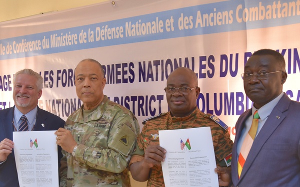 Department of Defense's State Partnership Program links D.C. National Guard and Burkina Faso - underscore importance of regional security in West Africa