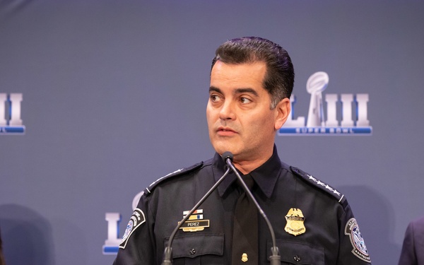 Deputy Commissioner Robert Perez represented CBP during the press event.