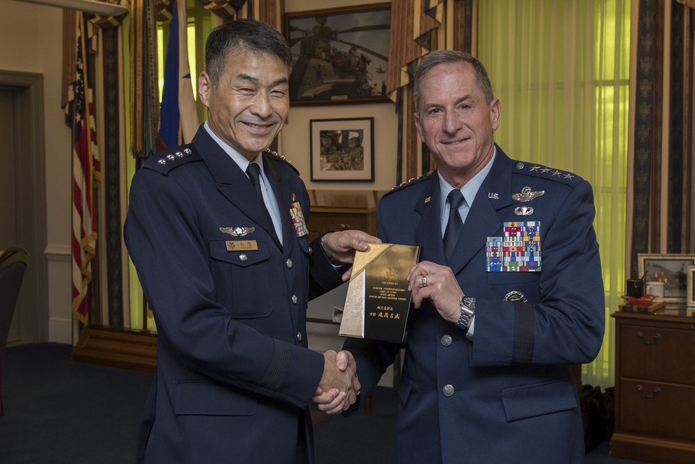 U.S. Air Force Chief of Staff meets with the Japan Air Self-Defense Force Chief of Staff