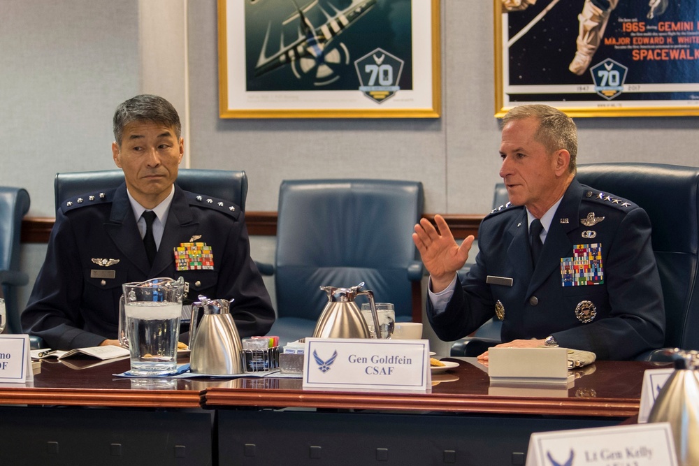 U.S. Air Force Chief of Staff meets with the Japan Air Self-Defense Force Chief of Staff