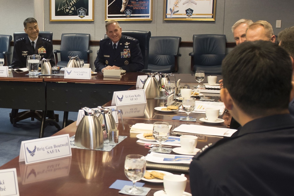 U.S. Air Force Chief of Staff meets with the Japan Air Self-Defense Force Chief of Staff