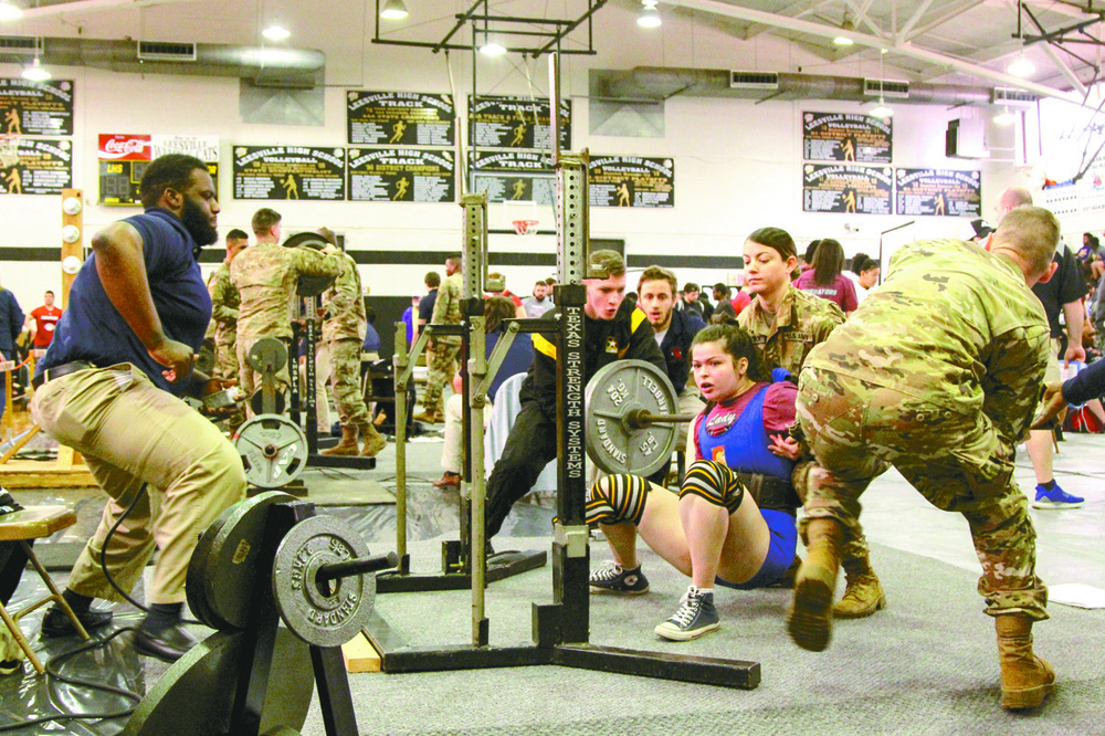 DVIDS - News - Patriots serve as safeties during powerlifting competition