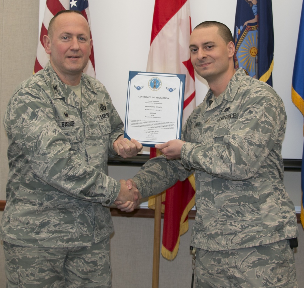 Redner Promoted to Airman