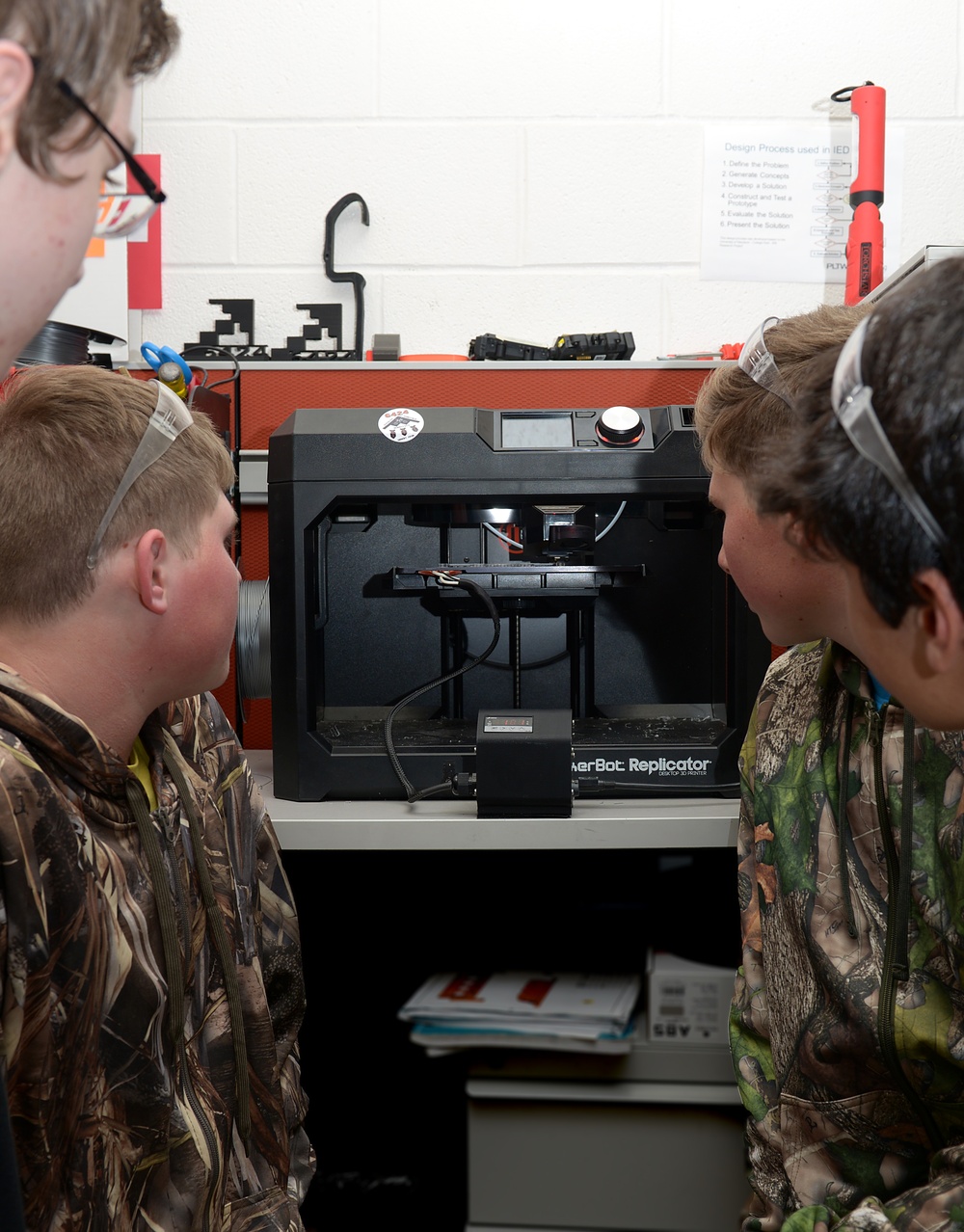 Knob Noster High School robotics team designed a protective panel for B-2