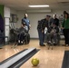Michigan Adjutant General, Governor and Lt. Governor tour bowling alley at veterans home in Grand Rapids