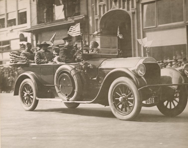 African-American New York National Guard Soldiers welcomed as heroes on Feb. 17, 1919