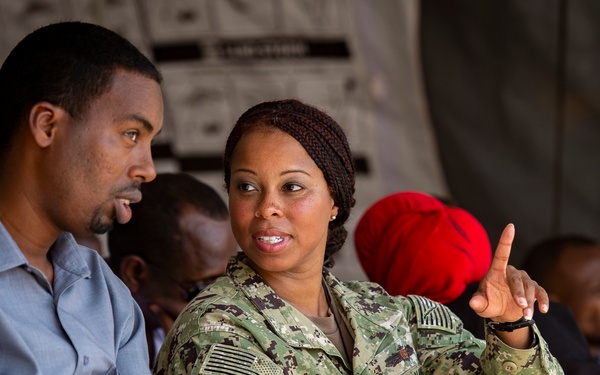 Ali Oune Medical Clinic ribbon cutting ceremony