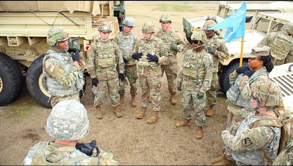 Headquarters and Headquarters Detachment 319th Military Intelligence Battalion, 525th Military Intelligence Brigade conduct a mission back brief during Tent Exercise