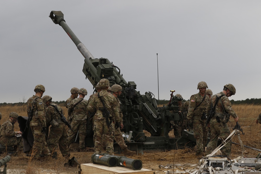 82nd Airborne Division conducts artillery heavy drop