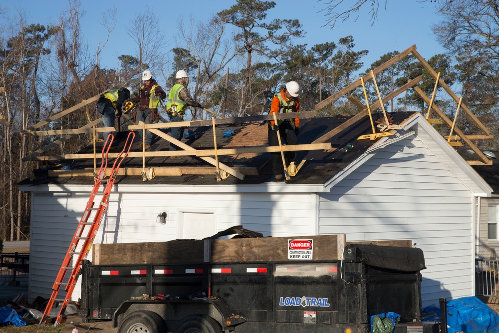 Roof Repairs on Marine Corps Base Camp Lejeune