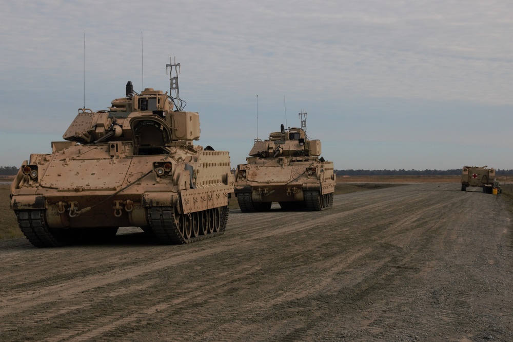 3-15 and 2-69 Conduct Bradley Fighting Vehicle Gunnery