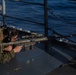 Weapons Company Marines defend the amphibious task force during gunnery exercise aboard Wasp