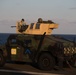 Weapons Company Marines defend the amphibious task force during gunnery exercise aboard Wasp