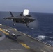 F-35B’s conduct flight operations at sea with external pylons