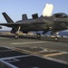 F-35B’s conduct flight operations at sea with external pylons