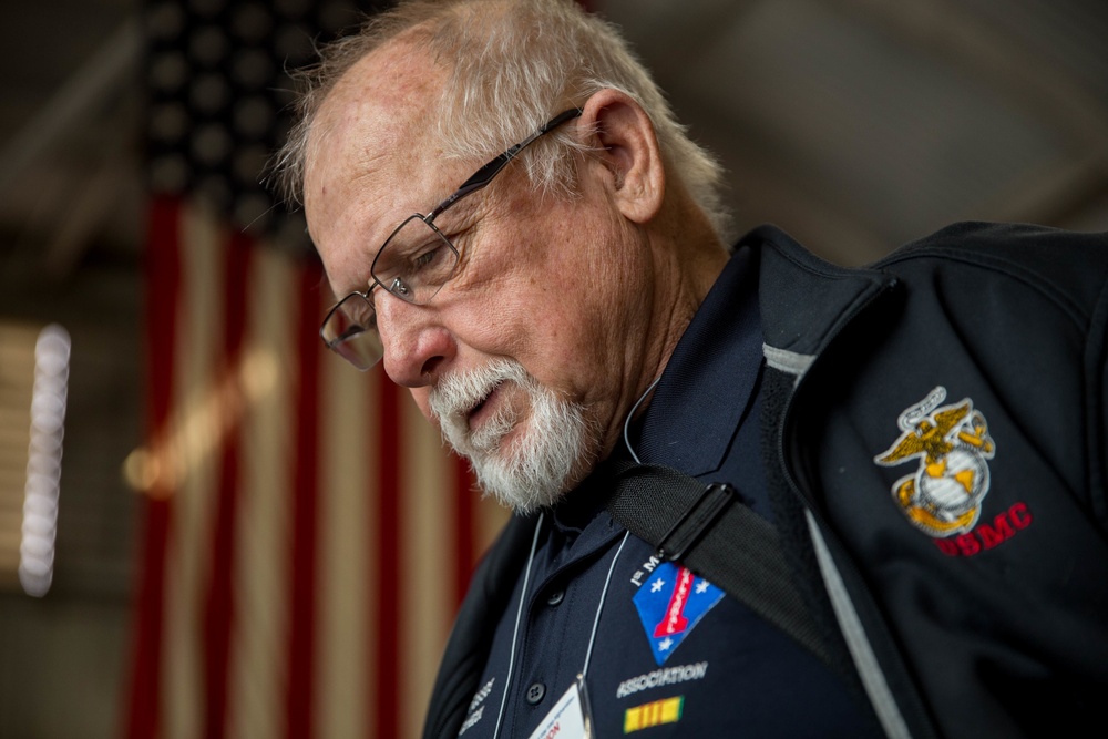 U.S. Marine Corps Veterans Visit 3rd Assault Amphibian Battalion