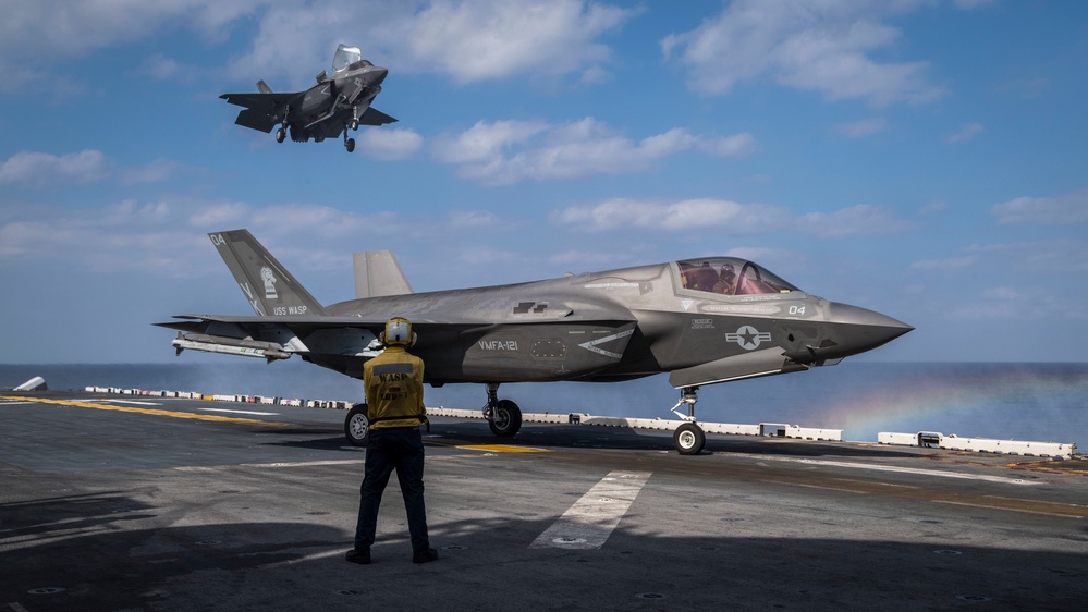 USS Wasp conducts flight operations