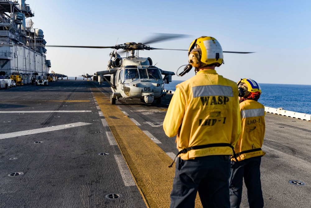 USS WASP (LHD 1) OPERATIONS AT SEA