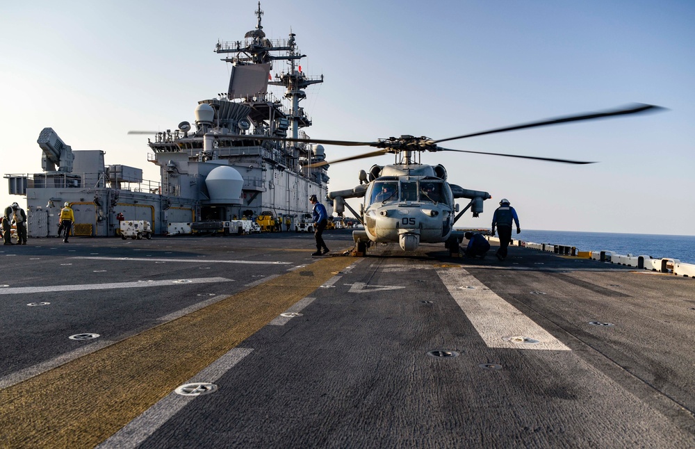 USS WASP (LHD 1) OPERATIONS AT SEA