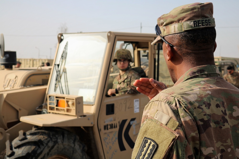 Task Force Cavalier Master Driver Educates Soldiers on Forklift Operations