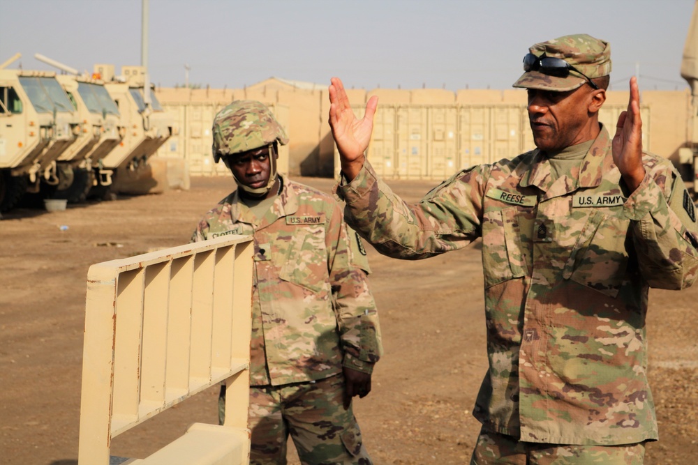 Task Force Cavalier Master Driver Educates Soldiers on Forklift Operations