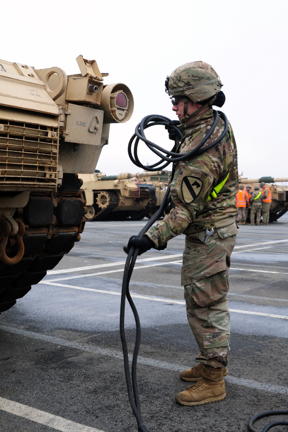 Rumbling Home, 1st Cav Soldiers Port Operations in Germany