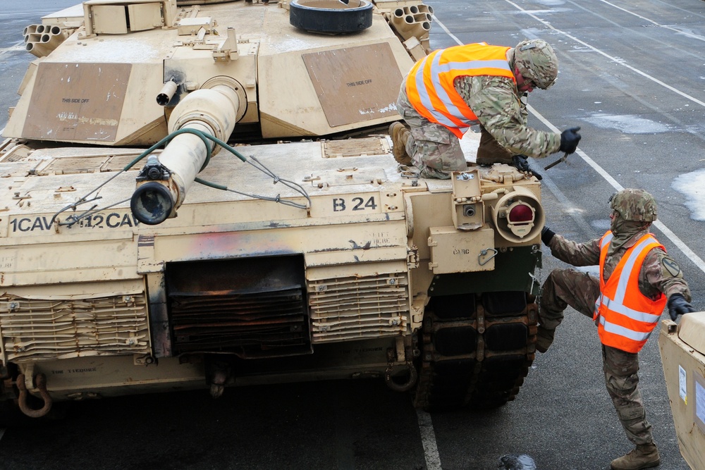 Rumbling Home, 1st Cav Soldiers Port Operations in Germany