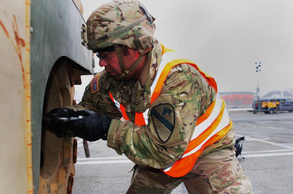 Rumbling Home, 1st Cav Soldiers Port Operations in Germany