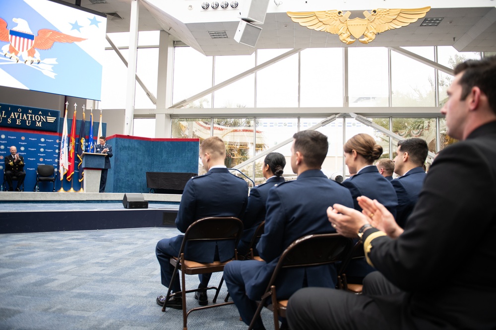 VCJCS at Joint USAF CSO / USN NFO Winging Ceremony