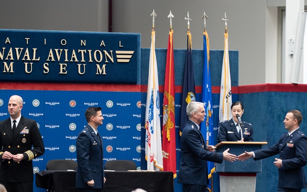 VCJCS at Joint USAF CSO / USN NFO Winging Ceremony
