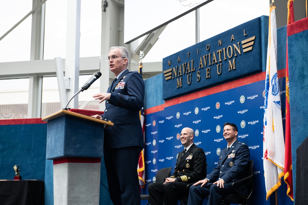 VCJCS at Joint USAF CSO / USN NFO Winging Ceremony