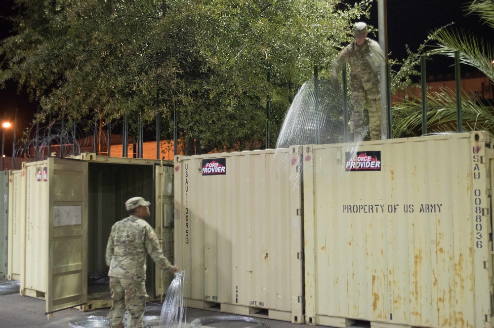 297th ICTC relocates containers from DeConcini POE