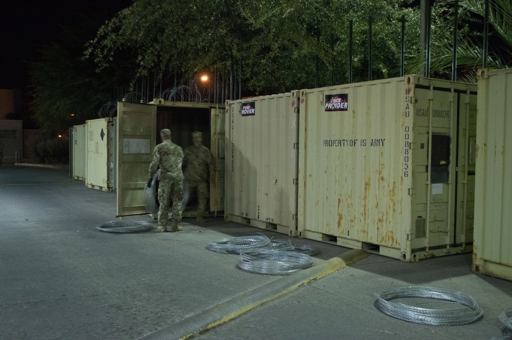 297th ICTC relocates containers from DeConcini POE