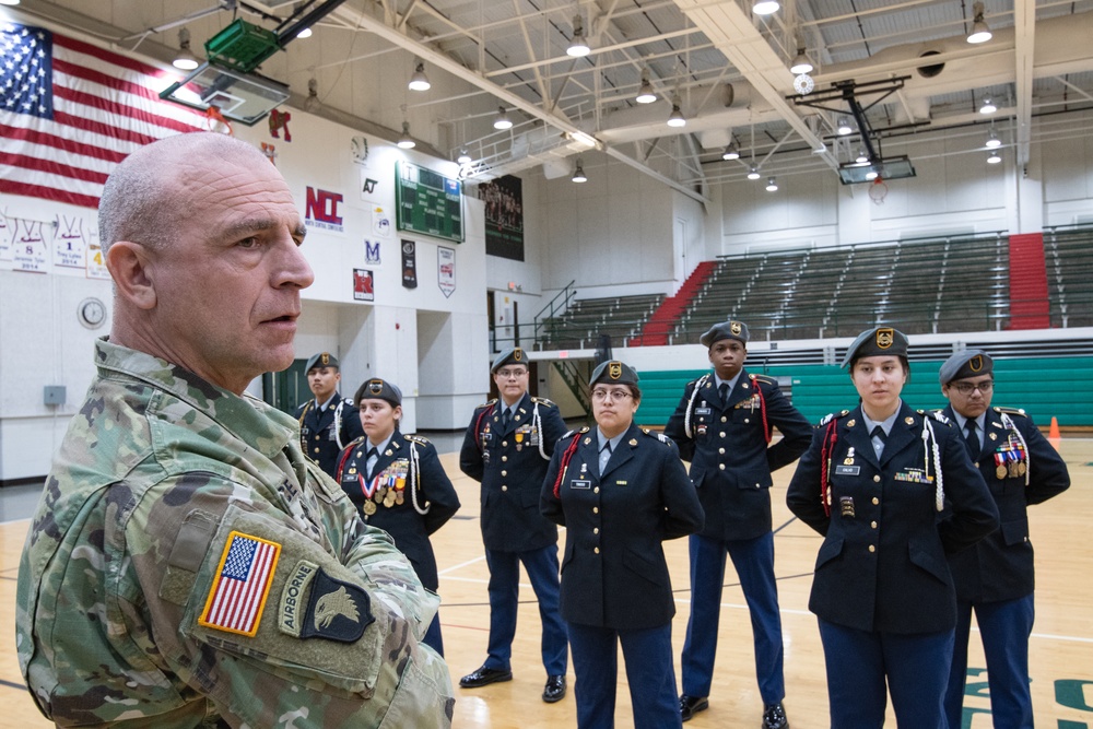 Indiana National Guard supports JROTC drill meet