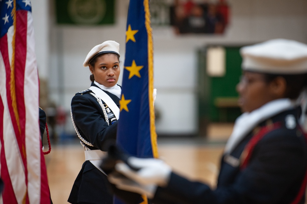 Indiana National Guard supports JROTC drill meet