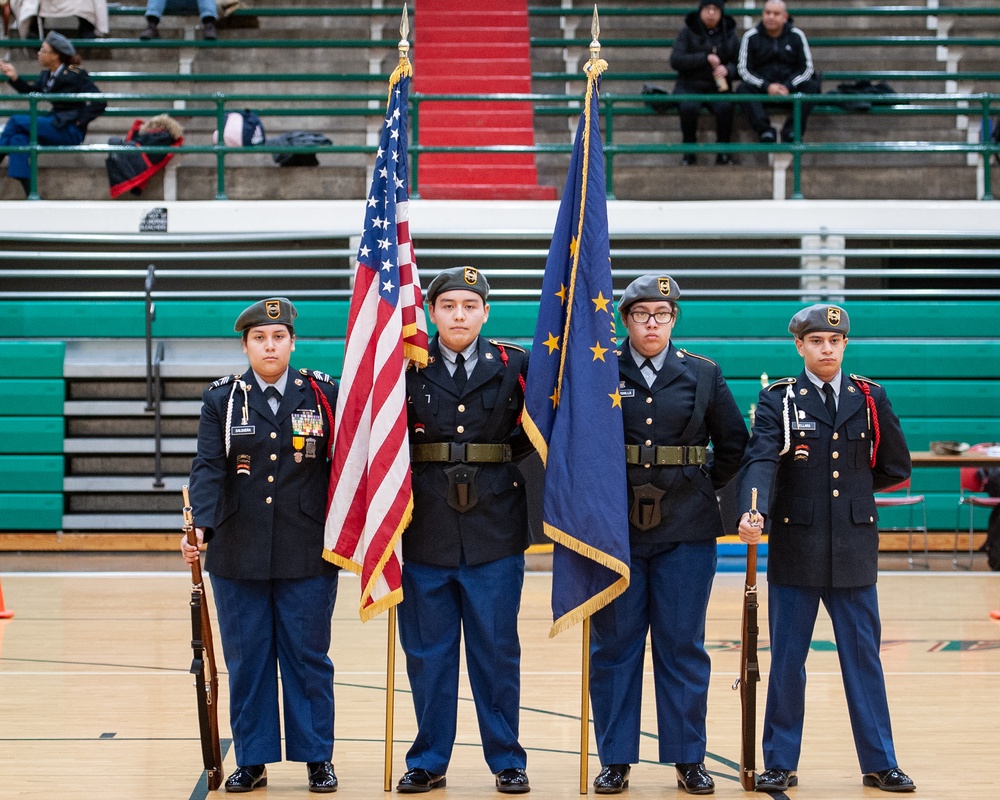 Indiana National Guard supports JROTC drill meet