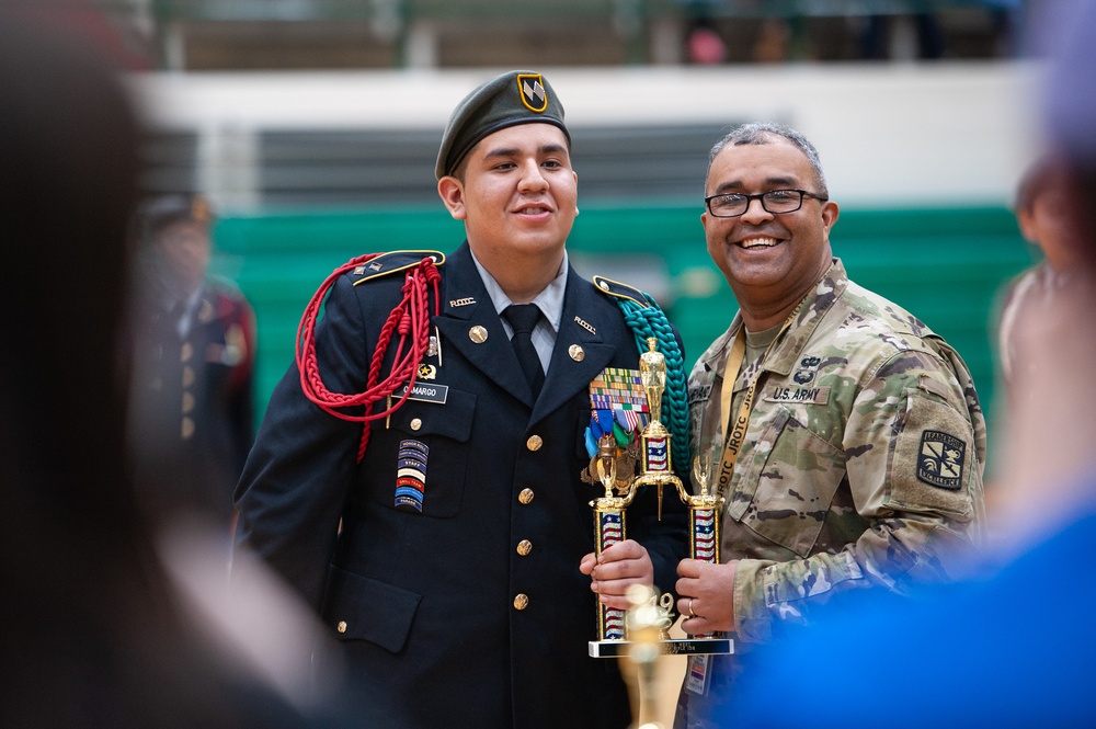 Indiana National Guard supports JROTC drill meet